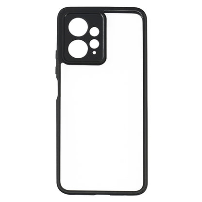 For Xiaomi Redmi Note 12 4G Frosted TPU + Transparent PC Phone Case(Black) by buy2fix