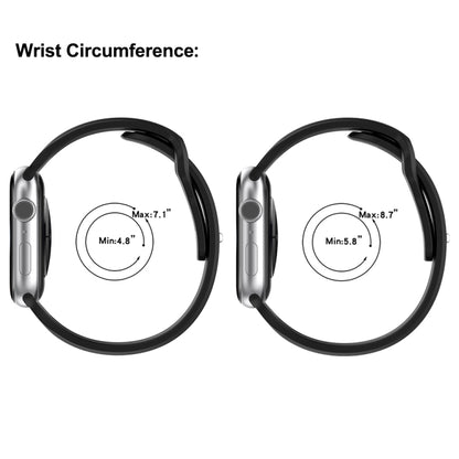 For Apple Watch 6 44mm Square Buckle Silicone Watch Band(White) by buy2fix