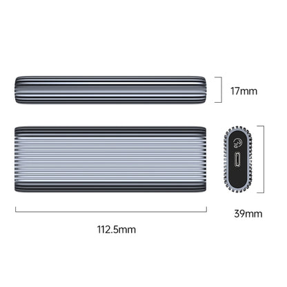 ORICO AM2C3-G2 M.2 NVME SSD Enclosure(Grey) - HDD Enclosure by ORICO | Online Shopping UK | buy2fix