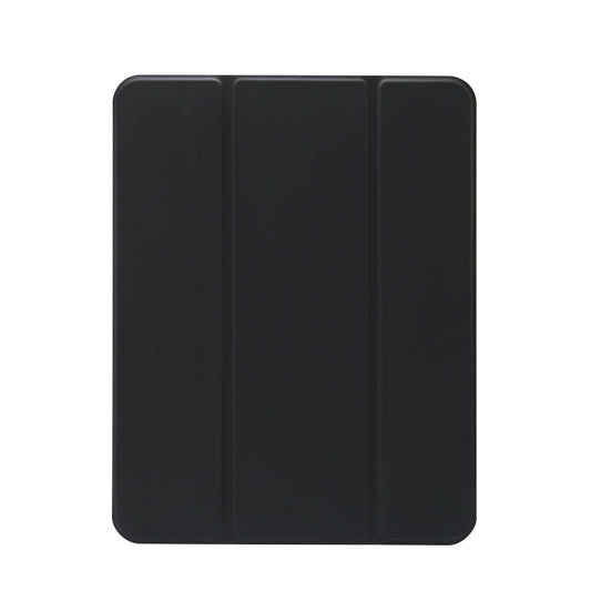 3-folding Electric Pressed Skin Texture Leather Smart Tablet Case For iPad Pro 11 2022/2021/2020(Black) - iPad Pro 11 (2020) Cases by buy2fix | Online Shopping UK | buy2fix