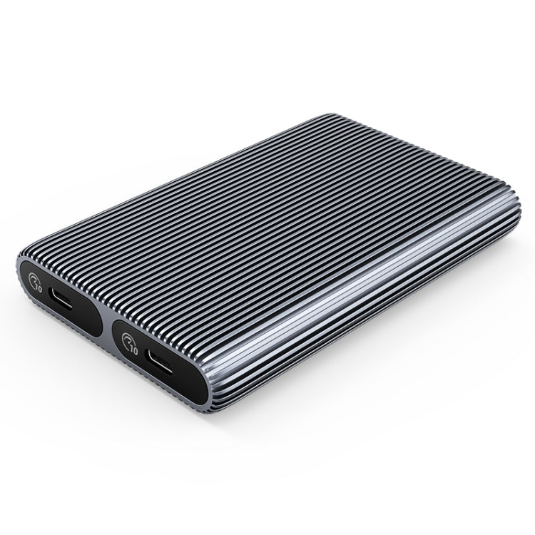ORICO AM2C3-2N Dual-bay M.2 NVME + NVME SSD Enclosure(Grey) - HDD Enclosure by ORICO | Online Shopping UK | buy2fix