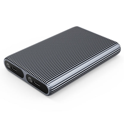 ORICO AM2C3-2N Dual-bay M.2 NVME + NVME SSD Enclosure(Grey) - HDD Enclosure by ORICO | Online Shopping UK | buy2fix