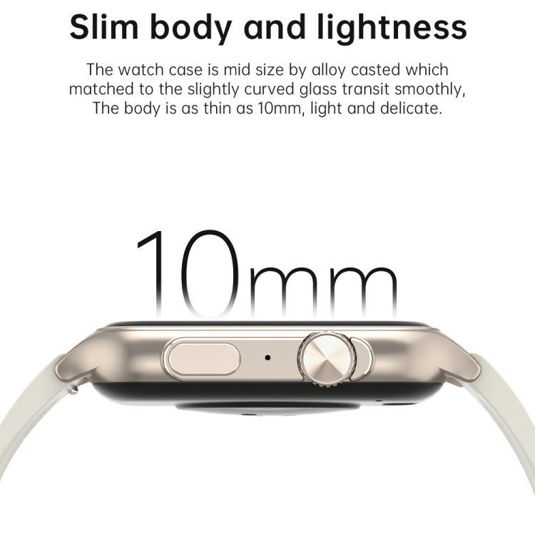 KT64 1.96 inch IPS Screen Smart Watch Supports Bluetooth Calls/Blood Oxygen Monitoring(Gold) by buy2fix