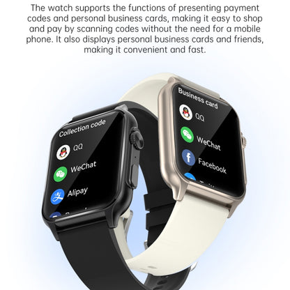 KT64 1.96 inch IPS Screen Smart Watch Supports Bluetooth Calls/Blood Oxygen Monitoring(Gold) by buy2fix