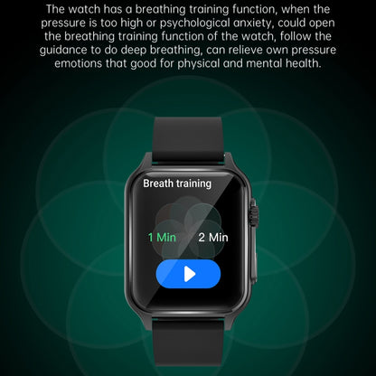 KT64 1.96 inch IPS Screen Smart Watch Supports Bluetooth Calls/Blood Oxygen Monitoring(Silver) by buy2fix