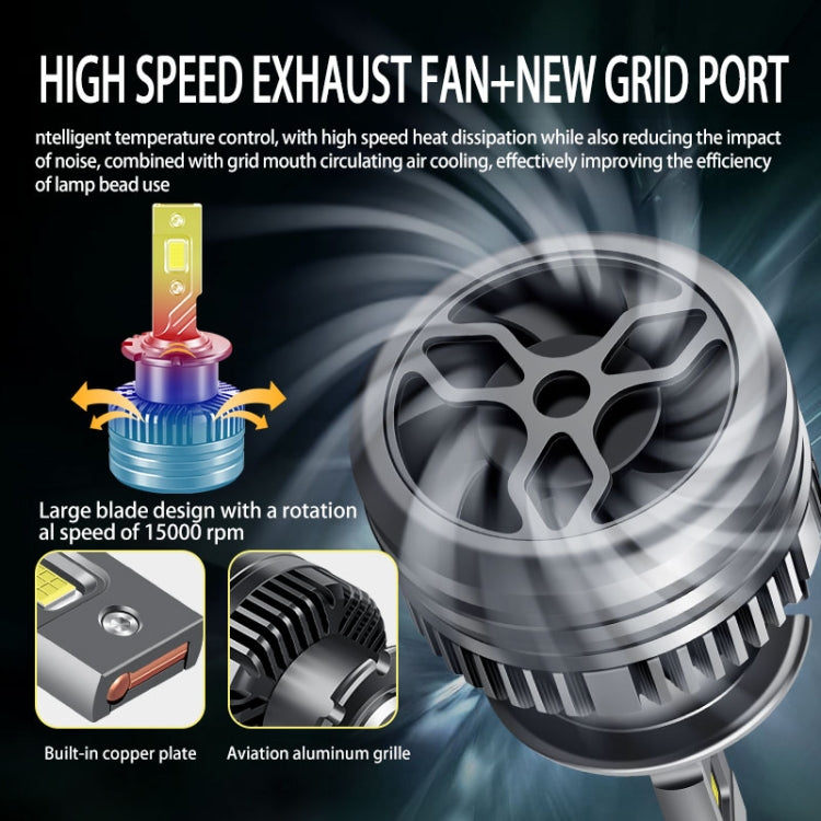 P15 1 Pair D3S / D3R DC10-32V / 35W / 6000K / 4000LM IP68 Waterproof Car LED Headlight - LED Headlamps by buy2fix | Online Shopping UK | buy2fix