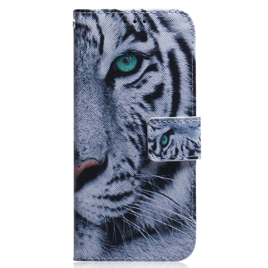 For Realme C53 / Narzo N53 Coloured Drawing Flip Leather Phone Case(Tiger) - Realme Cases by buy2fix | Online Shopping UK | buy2fix