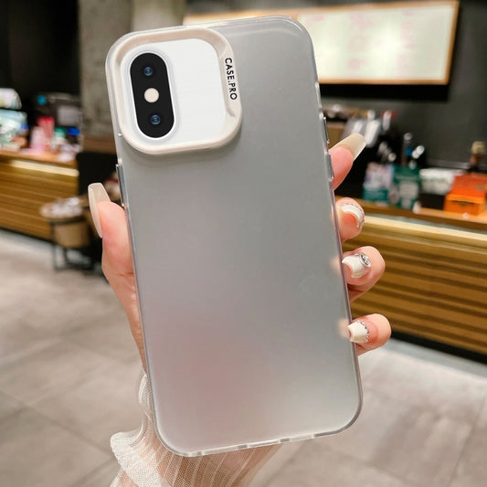 For iPhone XS Max IMD Colorful Gradient Acrylic Phone Case(Silver) - More iPhone Cases by buy2fix | Online Shopping UK | buy2fix