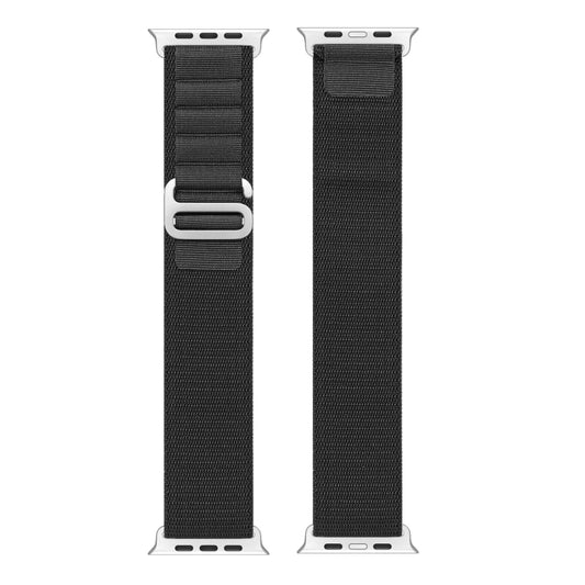 For Apple Watch SE 2023 44mm DUX DUCIS GS Series Nylon Loop Watch Band(Black) - Watch Bands by DUX DUCIS | Online Shopping UK | buy2fix