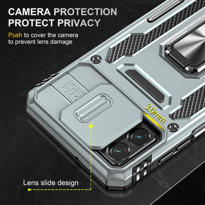 Motorola Moto G32 Armor PC + TPU Camera Shield Phone Case(Grey) - Motorola Cases by buy2fix | Online Shopping UK | buy2fix