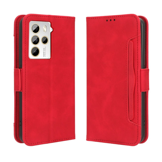 For HTC U23 / U23 Pro Skin Feel Calf Texture Card Slots Leather Phone Case(Red) - More Brand by buy2fix | Online Shopping UK | buy2fix