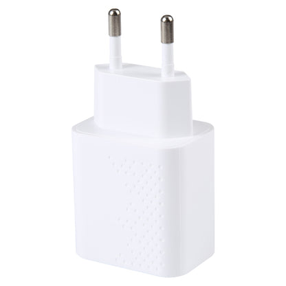 LZ-105PD 25W USB-C / Type-C Ports Dot Pattern Travel Charger, EU Plug(White) by buy2fix