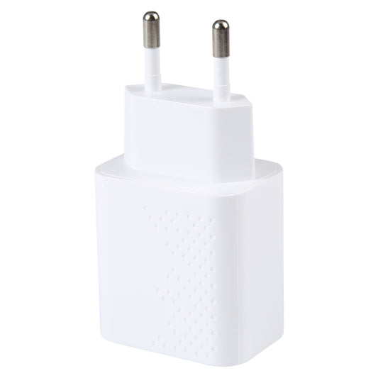 LZ-105PD 25W USB-C / Type-C Ports Dot Pattern Travel Charger, EU Plug(White) by buy2fix