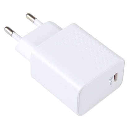 LZ-105PD 25W USB-C / Type-C Ports Dot Pattern Travel Charger, EU Plug(White) by buy2fix