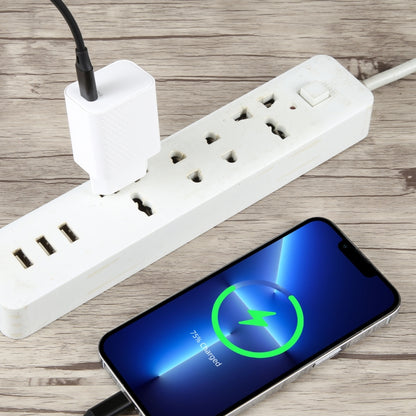 LZ-105PD 25W USB-C / Type-C Ports Dot Pattern Travel Charger, EU Plug(White) by buy2fix