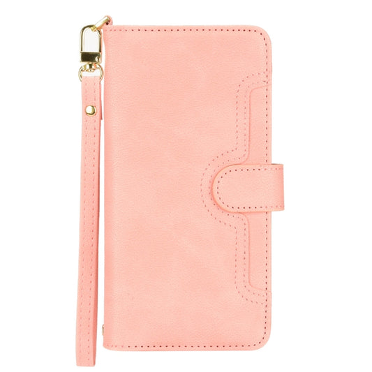 For ASUS Zenfone 10 / 9 Litchi Texture Zipper Leather Phone Case(Pink) by buy2fix