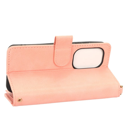 For ASUS Zenfone 10 / 9 Litchi Texture Zipper Leather Phone Case(Pink) by buy2fix