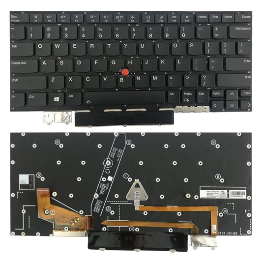 For Lenovo Thinkpad X1C / X1 Carbon 2021 US Version Laptop Backlight Keyboard - Lenovo Spare Parts by buy2fix | Online Shopping UK | buy2fix