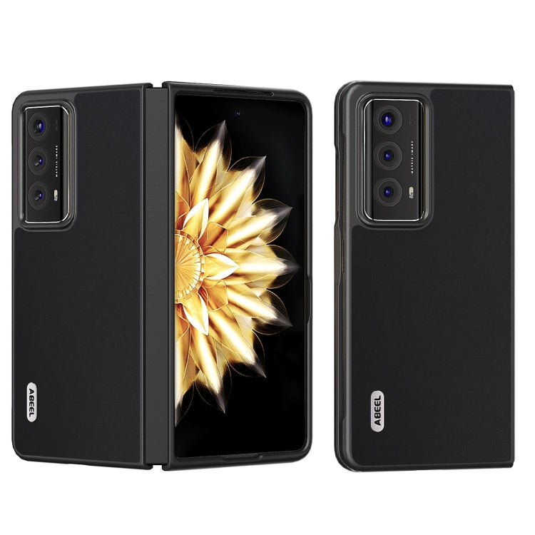 For Honor Magic V2 ABEEL Genuine Silky Soft Black Edge Phone Case(Black) - Honor Cases by buy2fix | Online Shopping UK | buy2fix