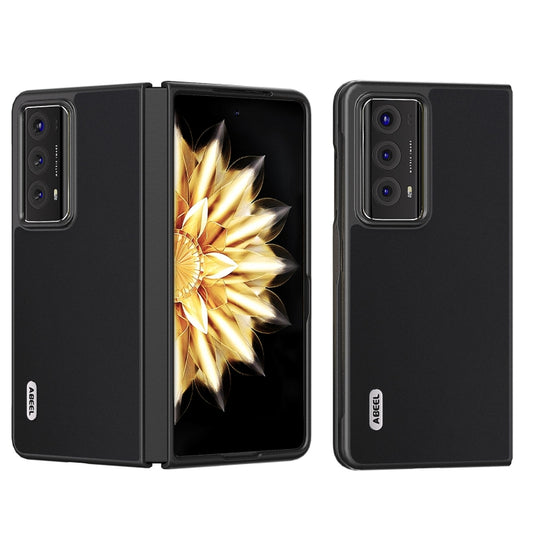 For Honor Magic V2 ABEEL Genuine Silky Soft Black Edge Phone Case(Black) - Honor Cases by buy2fix | Online Shopping UK | buy2fix