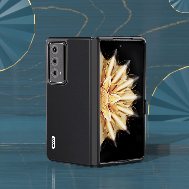 For Honor Magic V2 ABEEL Genuine Silky Soft Black Edge Phone Case(Black) - Honor Cases by buy2fix | Online Shopping UK | buy2fix