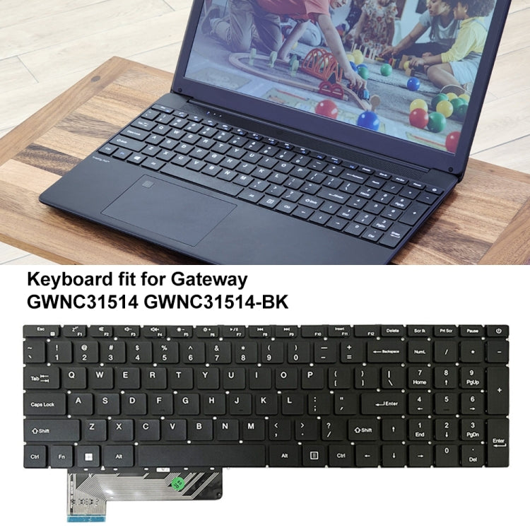 For Gateway GWNC31514 N15CS9/X317H US Version Laptop Keyboard(Black) - Replacement Keyboards by buy2fix | Online Shopping UK | buy2fix