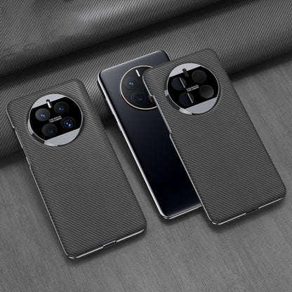 For Huawei Mate 50 GKK Electroplating Leather Surface Phone Case(Carbon Fiber) - Huawei Cases by GKK | Online Shopping UK | buy2fix