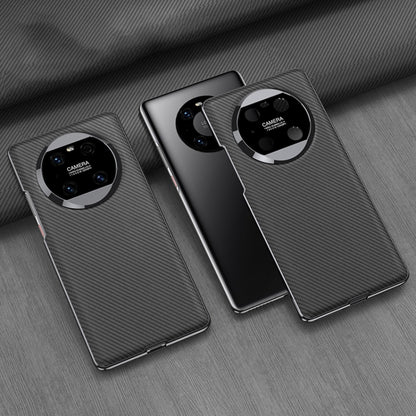 For Huawei Mate 40 Pro GKK Electroplating Leather Surface Phone Case(Carbon Fiber) - Huawei Cases by GKK | Online Shopping UK | buy2fix