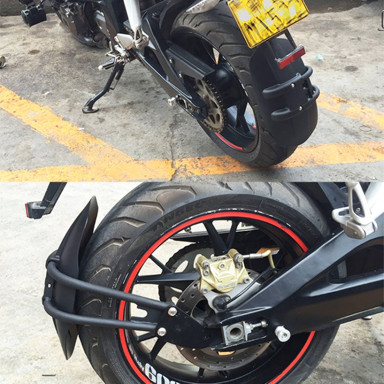 Motorcycle Stainless Steel Modified Rear Wheel Fender Dustproof Splash Flaps Mudguards Fender Guard, Style:A Style Foot - Others by buy2fix | Online Shopping UK | buy2fix