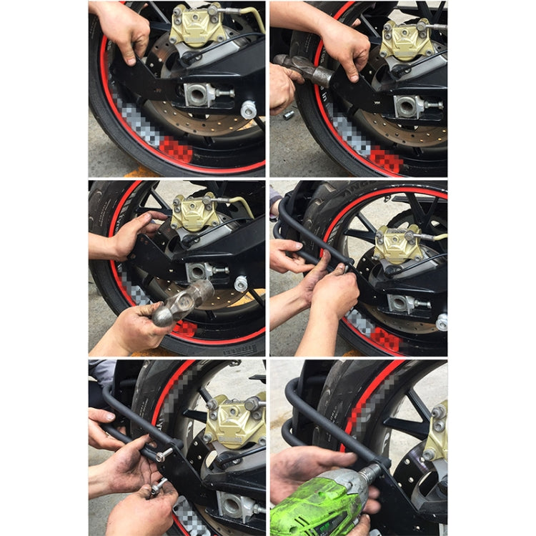 Motorcycle Stainless Steel Modified Rear Wheel Fender Dustproof Splash Flaps Mudguards Fender Guard, Style:E Style Foot - Others by buy2fix | Online Shopping UK | buy2fix
