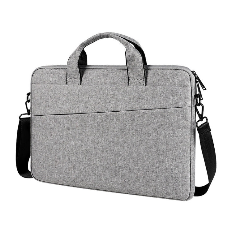 For 13.3 inch ST01S Waterproof Oxford Laptop Diagonal Shoulder Handbag(Light Grey) by buy2fix
