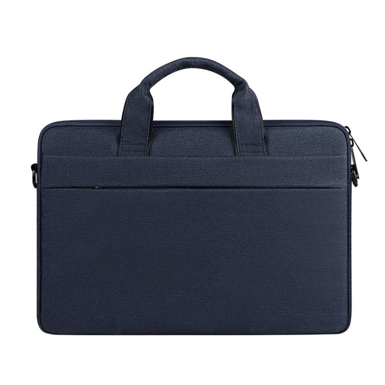 For 14.1 inch ST01S Waterproof Oxford Laptop Diagonal Shoulder Handbag(Navy Blue) by buy2fix