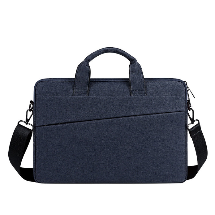 For 15.6 inch ST01S Waterproof Oxford Laptop Diagonal Shoulder Handbag(Navy Blue) by buy2fix