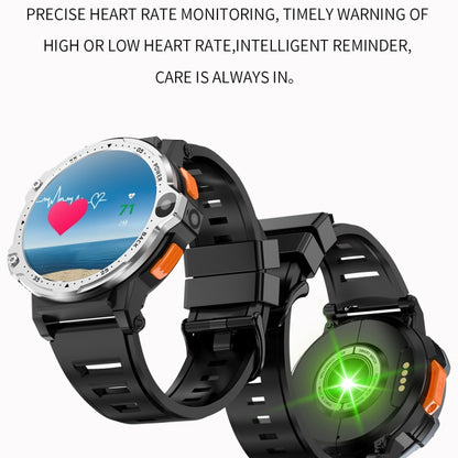 ZGP PG999 1.54 inch HD Round Screen 4G Smart Watch Android 8.1, Specification:2GB+16GB(Silver) by buy2fix