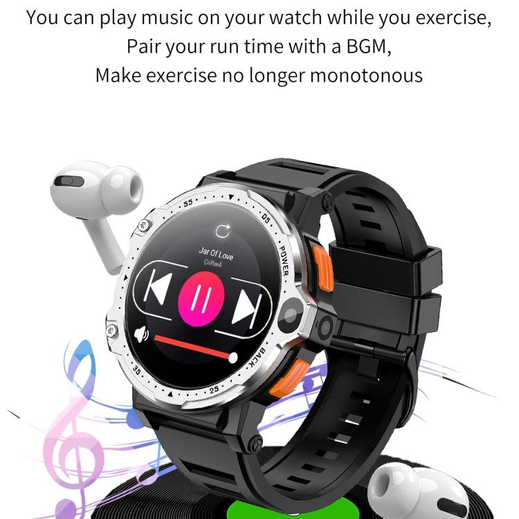 ZGP PG999 1.54 inch HD Round Screen 4G Smart Watch Android 8.1, Specification:4GB+64GB(Black) by buy2fix