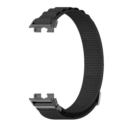 For Huawei Band 8 / 9 / 10 Mijobs Nylon Breathable Watch Band(Black) - Watch Bands by MIJOBS | Online Shopping UK | buy2fix