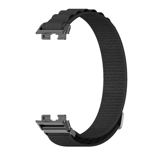 For Huawei Band 8 / 9 / 10 Mijobs Nylon Breathable Watch Band(Black) - Watch Bands by MIJOBS | Online Shopping UK | buy2fix