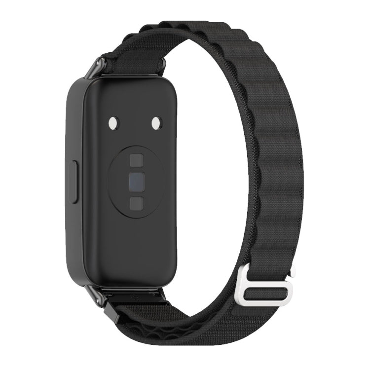 For Huawei Band 8 / 9 / 10 Mijobs Nylon Breathable Watch Band(Black) - Watch Bands by MIJOBS | Online Shopping UK | buy2fix