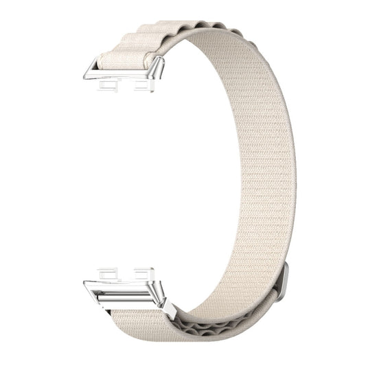 For Huawei Band 8 / 9 / 10 Mijobs Nylon Breathable Watch Band(Grey+Silver) - Watch Bands by MIJOBS | Online Shopping UK | buy2fix