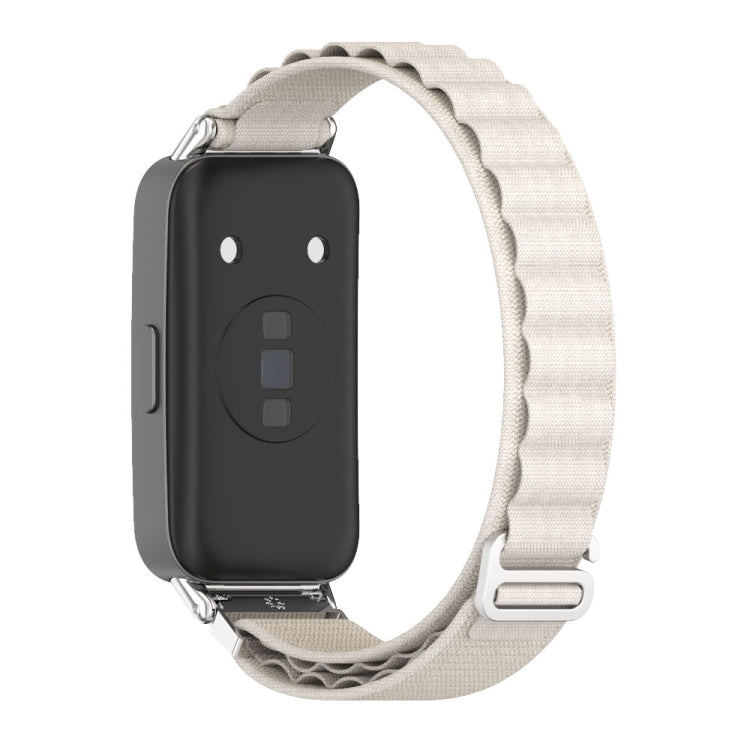 For Huawei Band 8 / 9 / 10 Mijobs Nylon Breathable Watch Band(Grey+Silver) - Watch Bands by MIJOBS | Online Shopping UK | buy2fix
