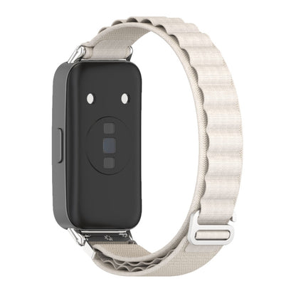 For Huawei Band 8 / 9 / 10 Mijobs Nylon Breathable Watch Band(Grey+Silver) - Watch Bands by MIJOBS | Online Shopping UK | buy2fix