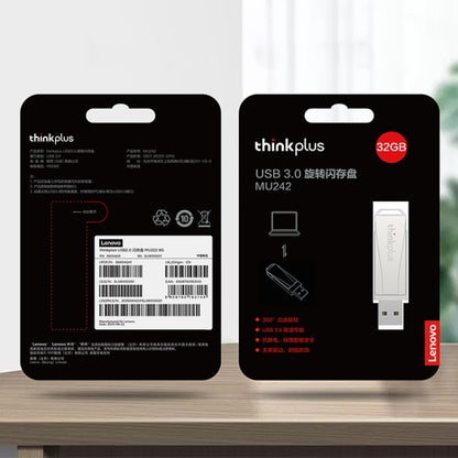 Lenovo Thinkplus USB 3.0 Rotating Flash Drive, Memory:64GB(Silver) - USB Flash Drives by Lenovo | Online Shopping UK | buy2fix