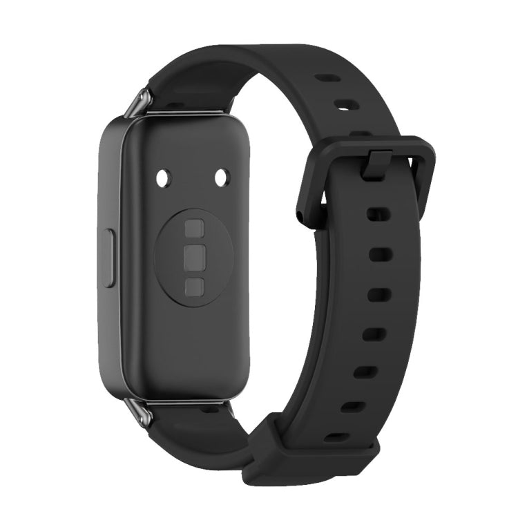 For Huawei Band 8 / 9 / 10 Mijobs Silicone Breathable Watch Band(Black) - Watch Bands by MIJOBS | Online Shopping UK | buy2fix