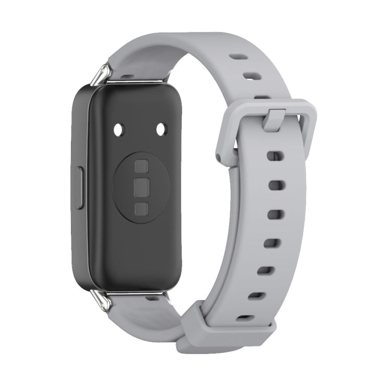 For Huawei Band 8 / 9 / 10 Mijobs Silicone Breathable Watch Band(Grey) - Watch Bands by MIJOBS | Online Shopping UK | buy2fix