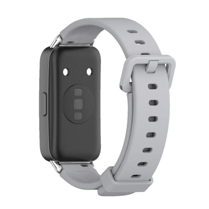 For Huawei Band 8 / 9 / 10 Mijobs Silicone Breathable Watch Band(Grey) - Watch Bands by MIJOBS | Online Shopping UK | buy2fix