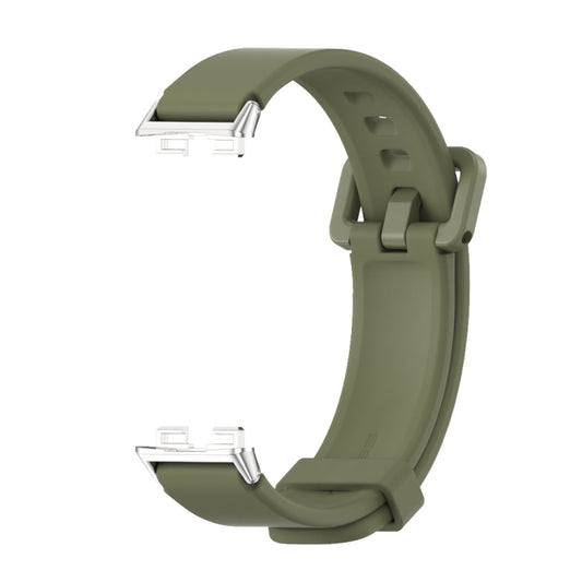 For Huawei Band 8 / 9 / 10 Mijobs Silicone Breathable Watch Band(Army Green) - Watch Bands by MIJOBS | Online Shopping UK | buy2fix