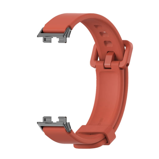 For Huawei Band 8 / 9 / 10 Mijobs Silicone Breathable Watch Band(Orange+Black) - Watch Bands by MIJOBS | Online Shopping UK | buy2fix