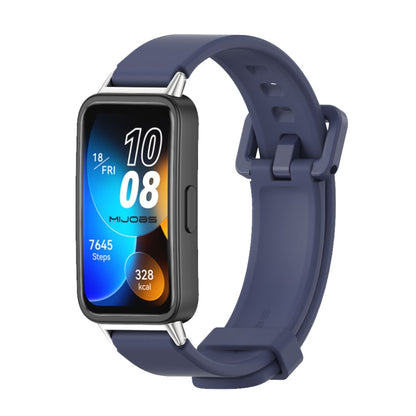 For Huawei Band 8 / 9 / 10 Mijobs Silicone Breathable Watch Band(Midnight Blue) - Watch Bands by MIJOBS | Online Shopping UK | buy2fix