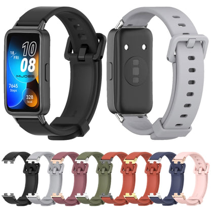 For Huawei Band 8 / 9 / 10 Mijobs Silicone Breathable Watch Band(Army Green) - Watch Bands by MIJOBS | Online Shopping UK | buy2fix