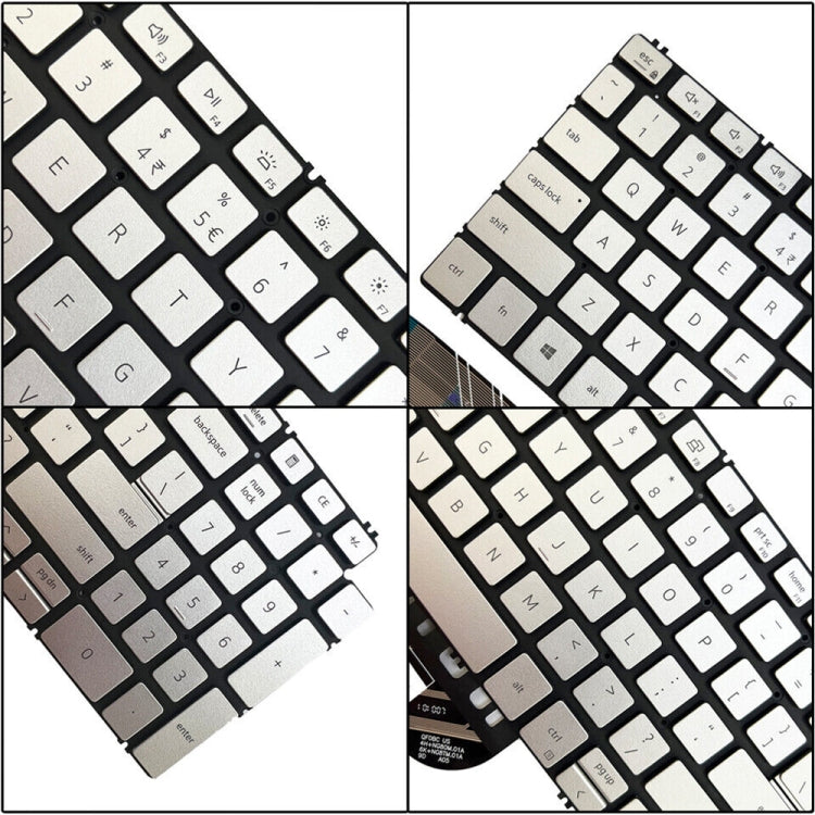 For Dell Inspiron 15 7590 / 7791 / 5584 US Version Backlight Laptop Keyboard(Silver) by buy2fix
